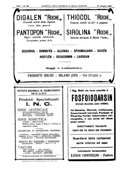 Gazzetta degli ospedali e delle cliniche