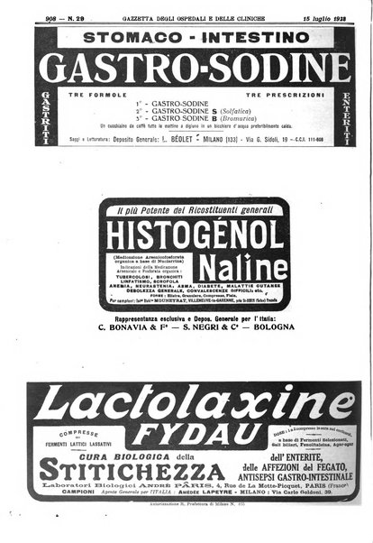 Gazzetta degli ospedali e delle cliniche