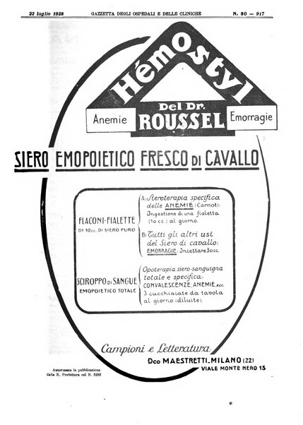 Gazzetta degli ospedali e delle cliniche