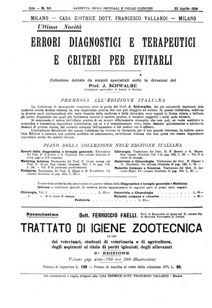 Gazzetta degli ospedali e delle cliniche