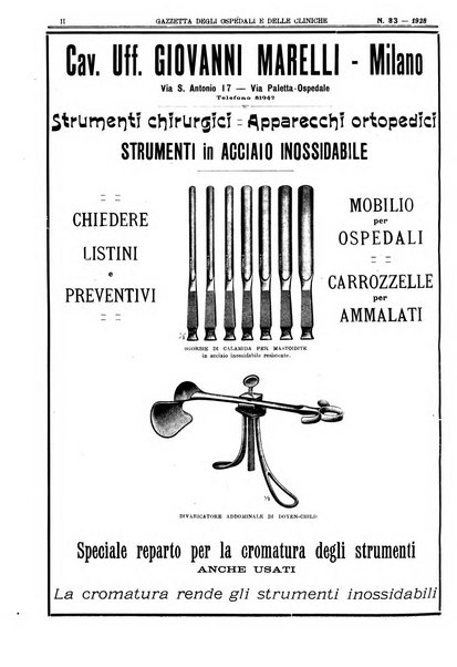 Gazzetta degli ospedali e delle cliniche