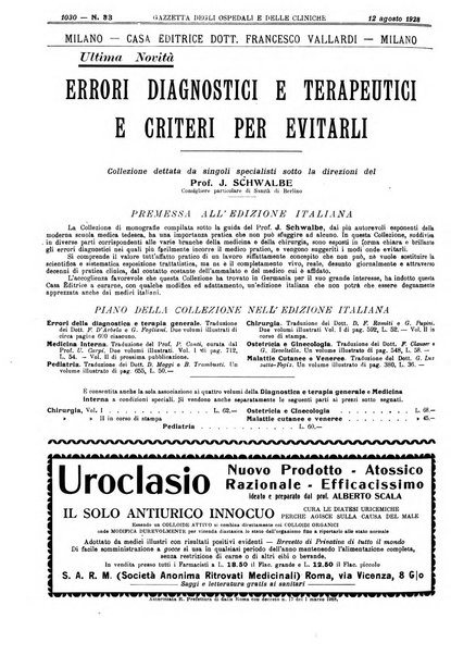 Gazzetta degli ospedali e delle cliniche