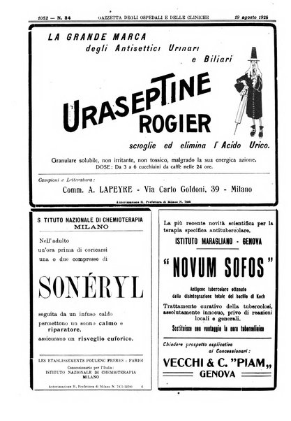 Gazzetta degli ospedali e delle cliniche