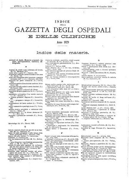 Gazzetta degli ospedali e delle cliniche