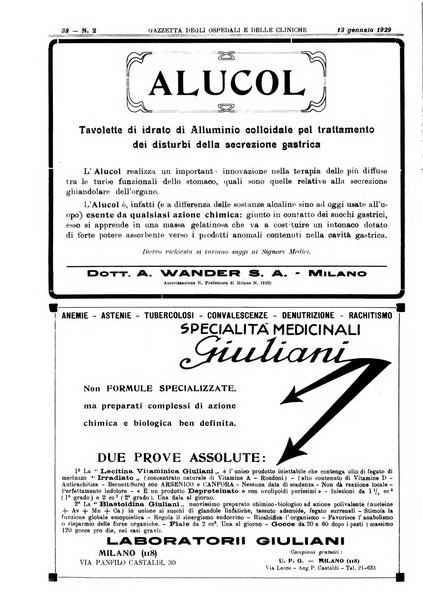 Gazzetta degli ospedali e delle cliniche