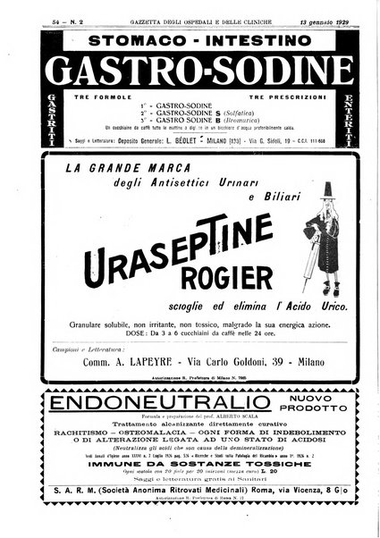 Gazzetta degli ospedali e delle cliniche