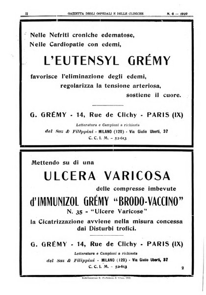 Gazzetta degli ospedali e delle cliniche