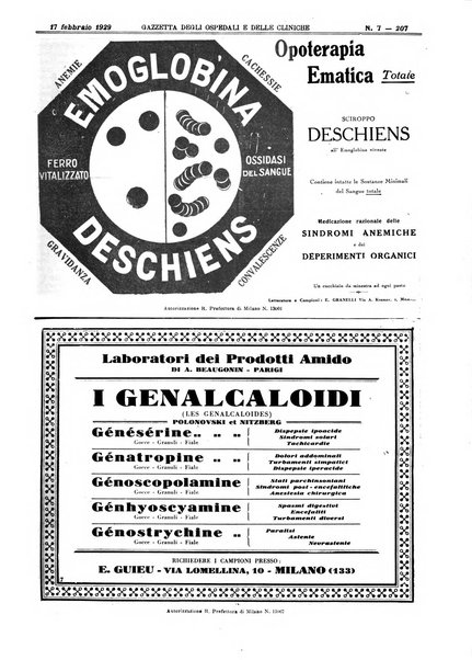 Gazzetta degli ospedali e delle cliniche