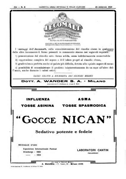 Gazzetta degli ospedali e delle cliniche