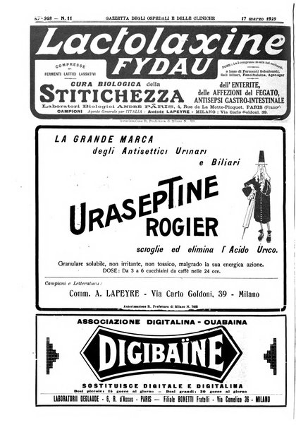 Gazzetta degli ospedali e delle cliniche