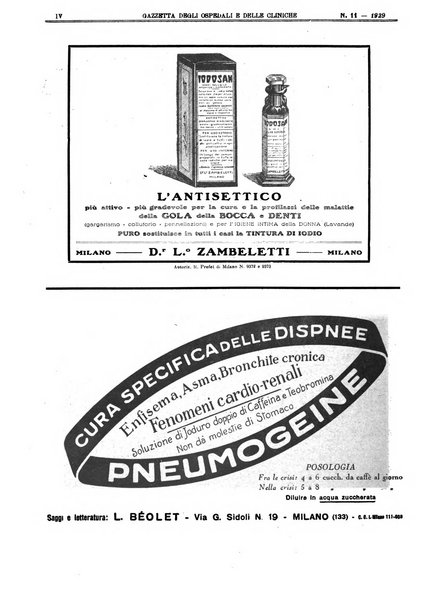 Gazzetta degli ospedali e delle cliniche