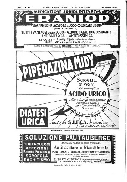 Gazzetta degli ospedali e delle cliniche