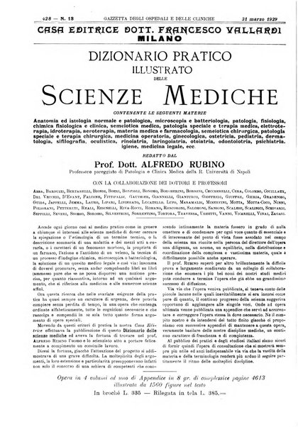 Gazzetta degli ospedali e delle cliniche