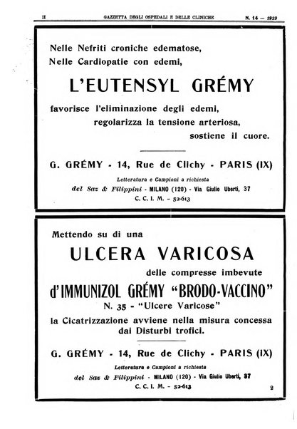 Gazzetta degli ospedali e delle cliniche