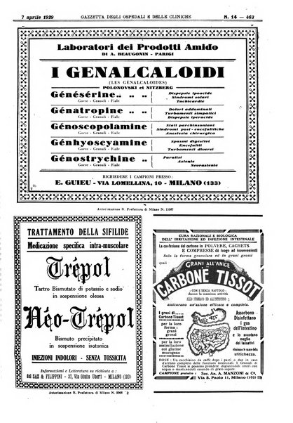 Gazzetta degli ospedali e delle cliniche