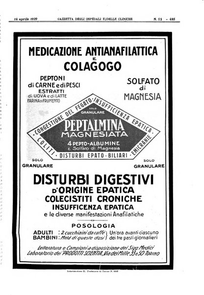 Gazzetta degli ospedali e delle cliniche