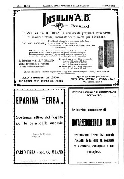 Gazzetta degli ospedali e delle cliniche