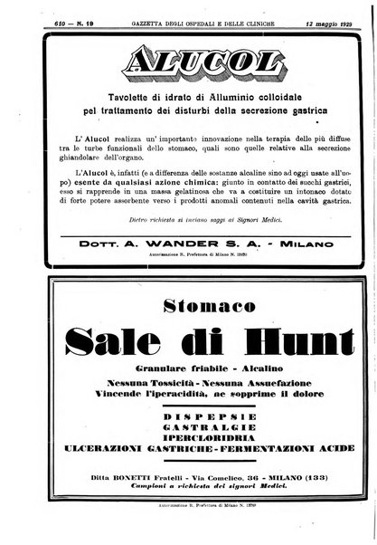 Gazzetta degli ospedali e delle cliniche