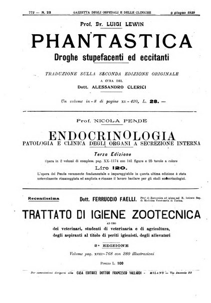 Gazzetta degli ospedali e delle cliniche