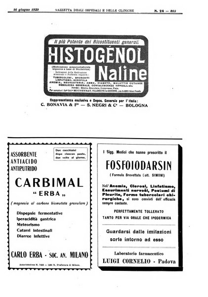 Gazzetta degli ospedali e delle cliniche