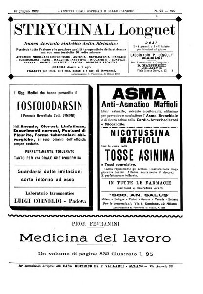 Gazzetta degli ospedali e delle cliniche