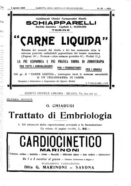 Gazzetta degli ospedali e delle cliniche