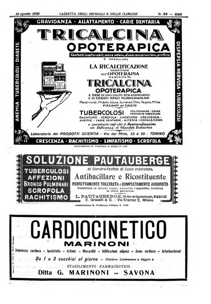 Gazzetta degli ospedali e delle cliniche