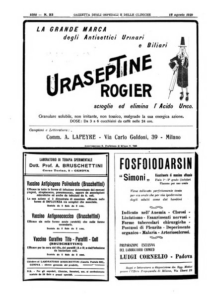 Gazzetta degli ospedali e delle cliniche