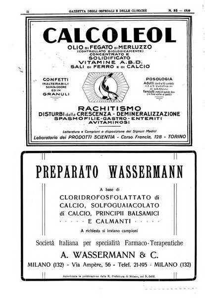 Gazzetta degli ospedali e delle cliniche