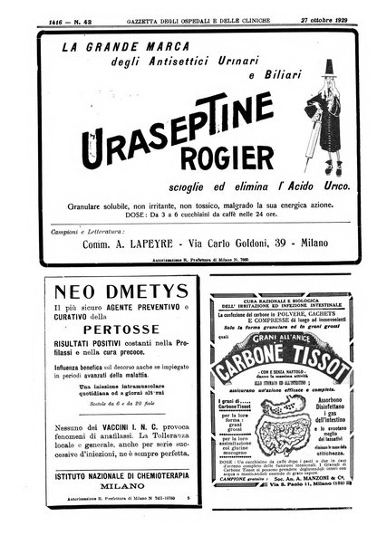 Gazzetta degli ospedali e delle cliniche