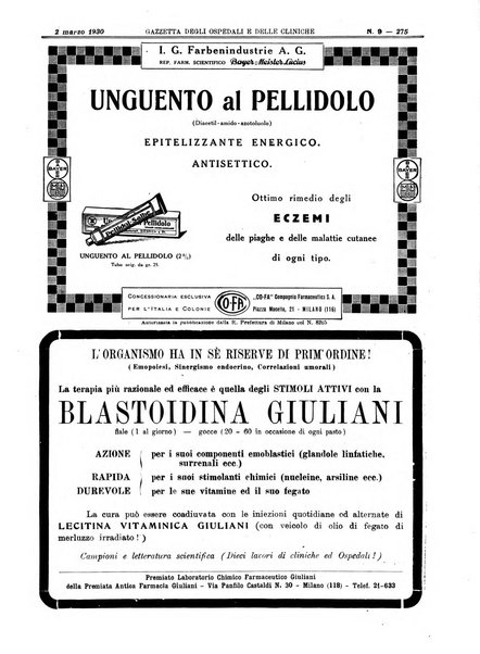 Gazzetta degli ospedali e delle cliniche