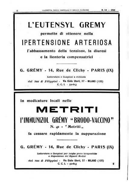 Gazzetta degli ospedali e delle cliniche