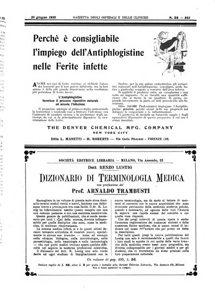 Gazzetta degli ospedali e delle cliniche