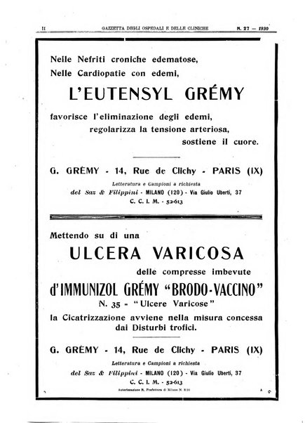 Gazzetta degli ospedali e delle cliniche