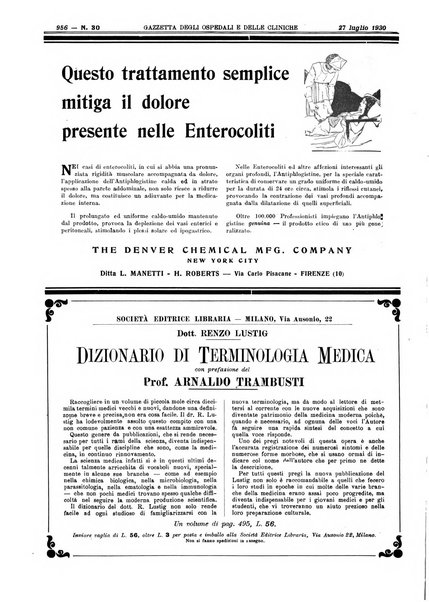 Gazzetta degli ospedali e delle cliniche