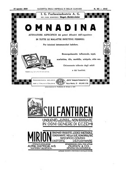 Gazzetta degli ospedali e delle cliniche