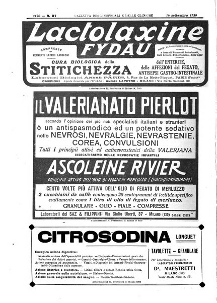 Gazzetta degli ospedali e delle cliniche