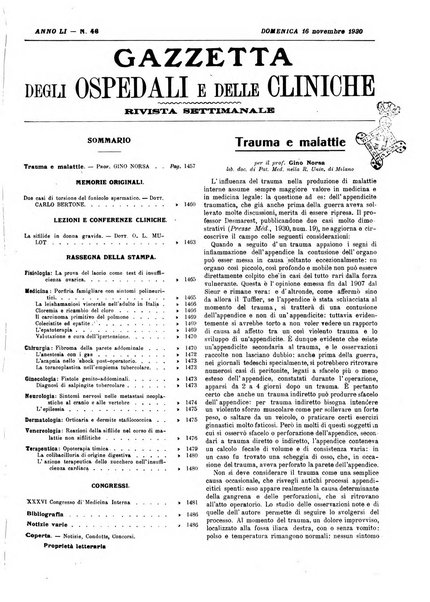 Gazzetta degli ospedali e delle cliniche