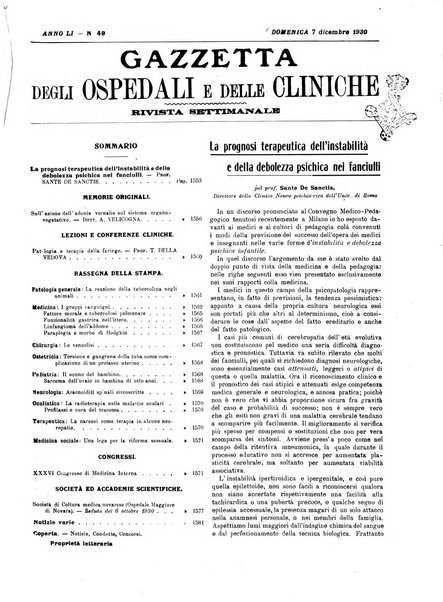 Gazzetta degli ospedali e delle cliniche