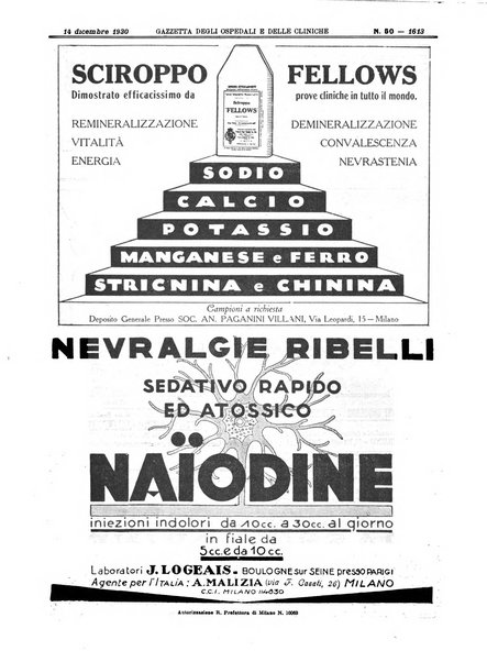 Gazzetta degli ospedali e delle cliniche