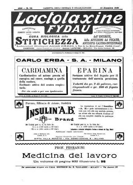 Gazzetta degli ospedali e delle cliniche