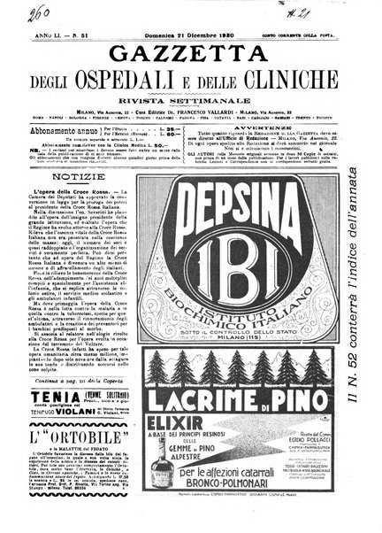 Gazzetta degli ospedali e delle cliniche