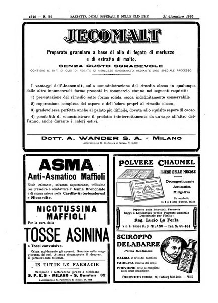 Gazzetta degli ospedali e delle cliniche