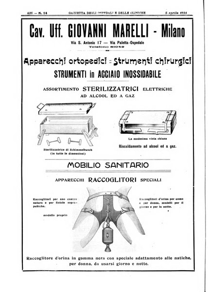 Gazzetta degli ospedali e delle cliniche