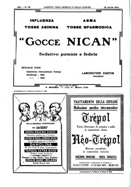 Gazzetta degli ospedali e delle cliniche