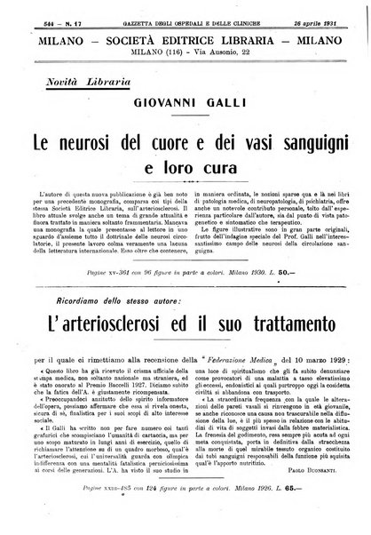 Gazzetta degli ospedali e delle cliniche