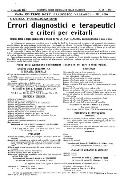 Gazzetta degli ospedali e delle cliniche