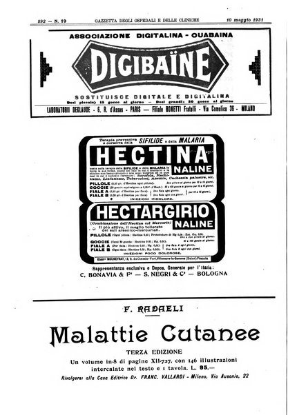 Gazzetta degli ospedali e delle cliniche