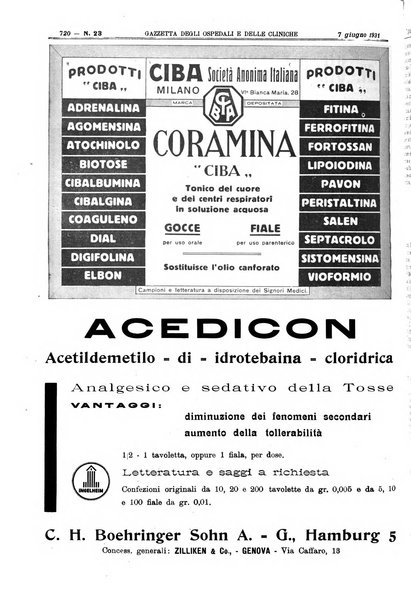 Gazzetta degli ospedali e delle cliniche