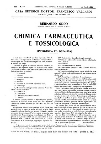 Gazzetta degli ospedali e delle cliniche